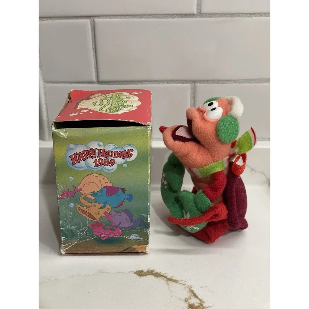 Vtg‎ Disney Little Mermaid Plush Sebastian Ornament Box 1989 McDonalds Holiday